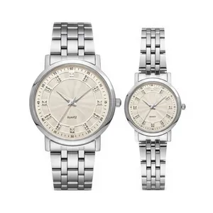 ست ساعت مچی دیجیتال زنانه و مردانه مدل فلزی مینیمال 153