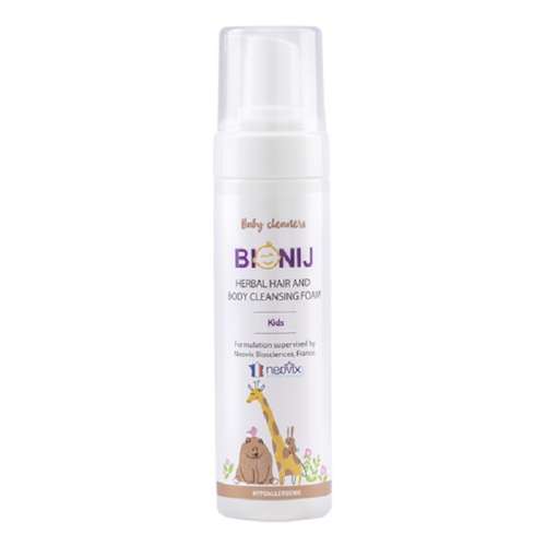 فوم شستشو سر و بدن کودک بیونیج مدل Cleansing Foam حجم 200 میلی لیتر