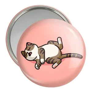 آینه جیبی خندالو مدل حیوانات بامزه گربه کد 28373