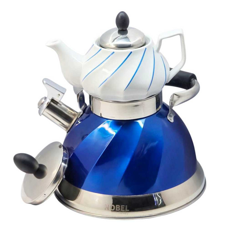 ست کتری و قوری نوبل مدل سوتی کد 5397 گنجایش کتری 3 لیتر گنجایش قوری 0.75 لیتر