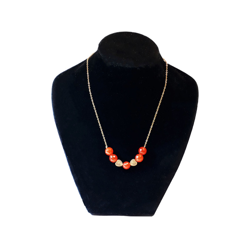 گردنبند زنانه مدل زنجیر و سنگ