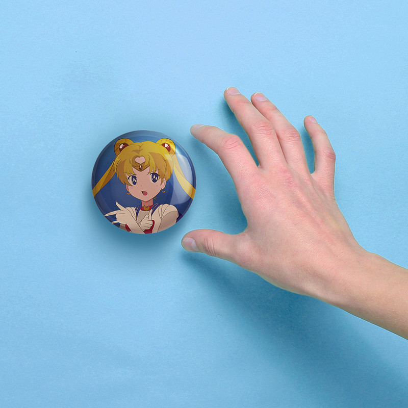 آینه جیبی خندالو مدل اوساگی تسوکینو انیمه سیلور مون Sailor Moon  کد 17446