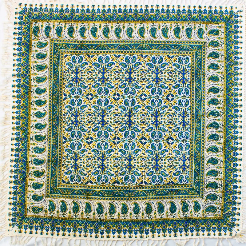رومیزی قلمکار مدل QCHSA1 طرح چهار بته