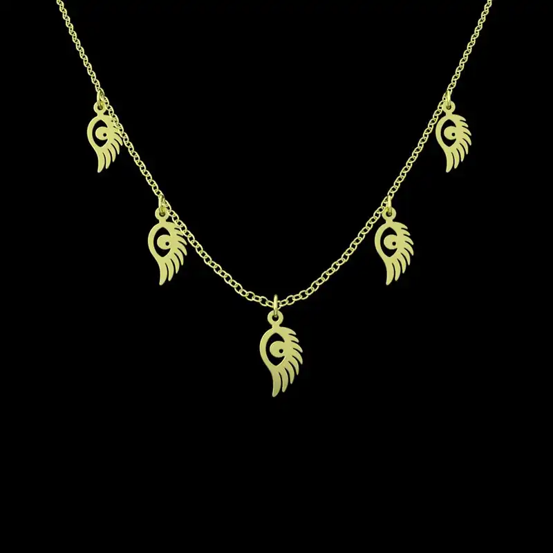 گردنبند طلا 18 عیار زنانه مدوپد مدل چشم کد RNA11606