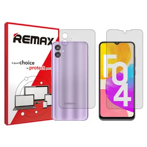 Remax HyGEL transparent display screen protector suitable for Samsung Galaxy F04 mobile phones along with the back of the phone