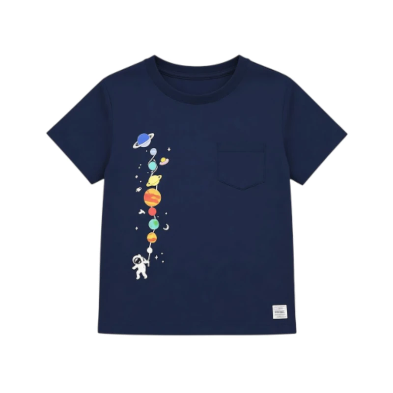 تی‌شرت آستین کوتاه بچگانه لوپیلو مدل کهکشان لوپیه