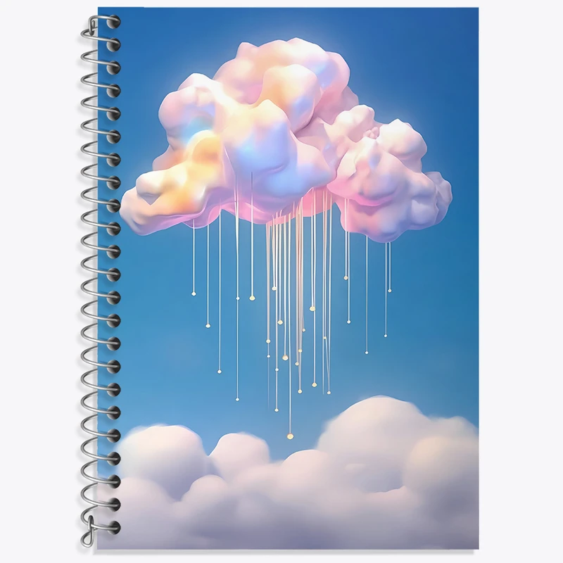 دفتر لغت 50 برگ خندالو طرح ابر کیوت کد N4063