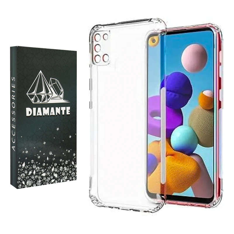 کاور دیامانته مدل Bianco Navy مناسب برای گوشی موبایل سامسونگ Galaxy A21S