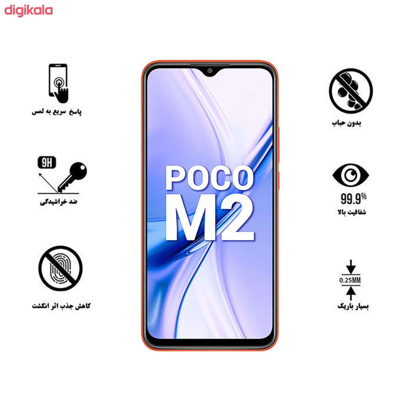 خرید اینترنتی با تخفیف ویژه محافظ صفحه نمایش سرامیکی لایونکس مدل CRM مناسب برای گوشی موبایل شیائومی Poco M2 بسته سه عددی