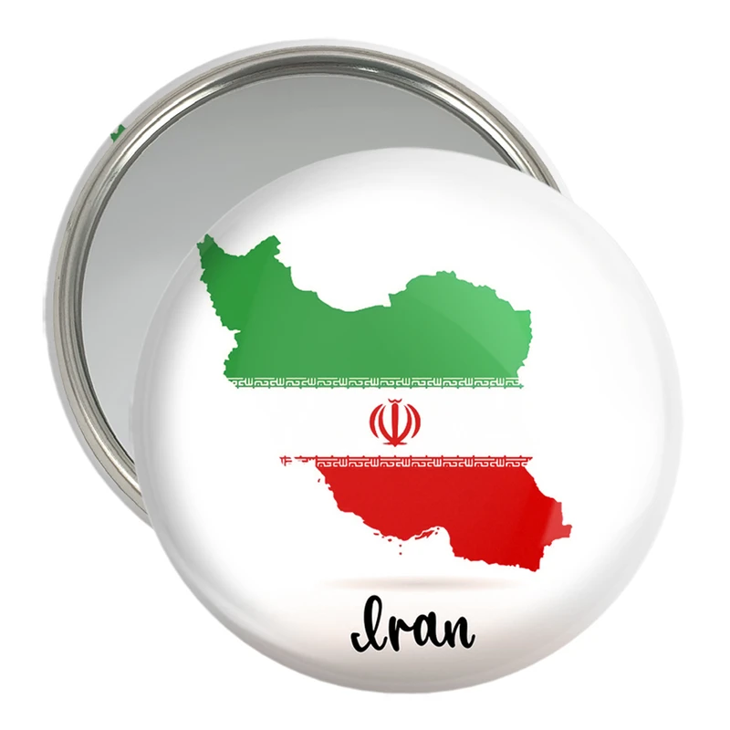 آینه جیبی خندالو مدل پرچم ایران  کد 20513