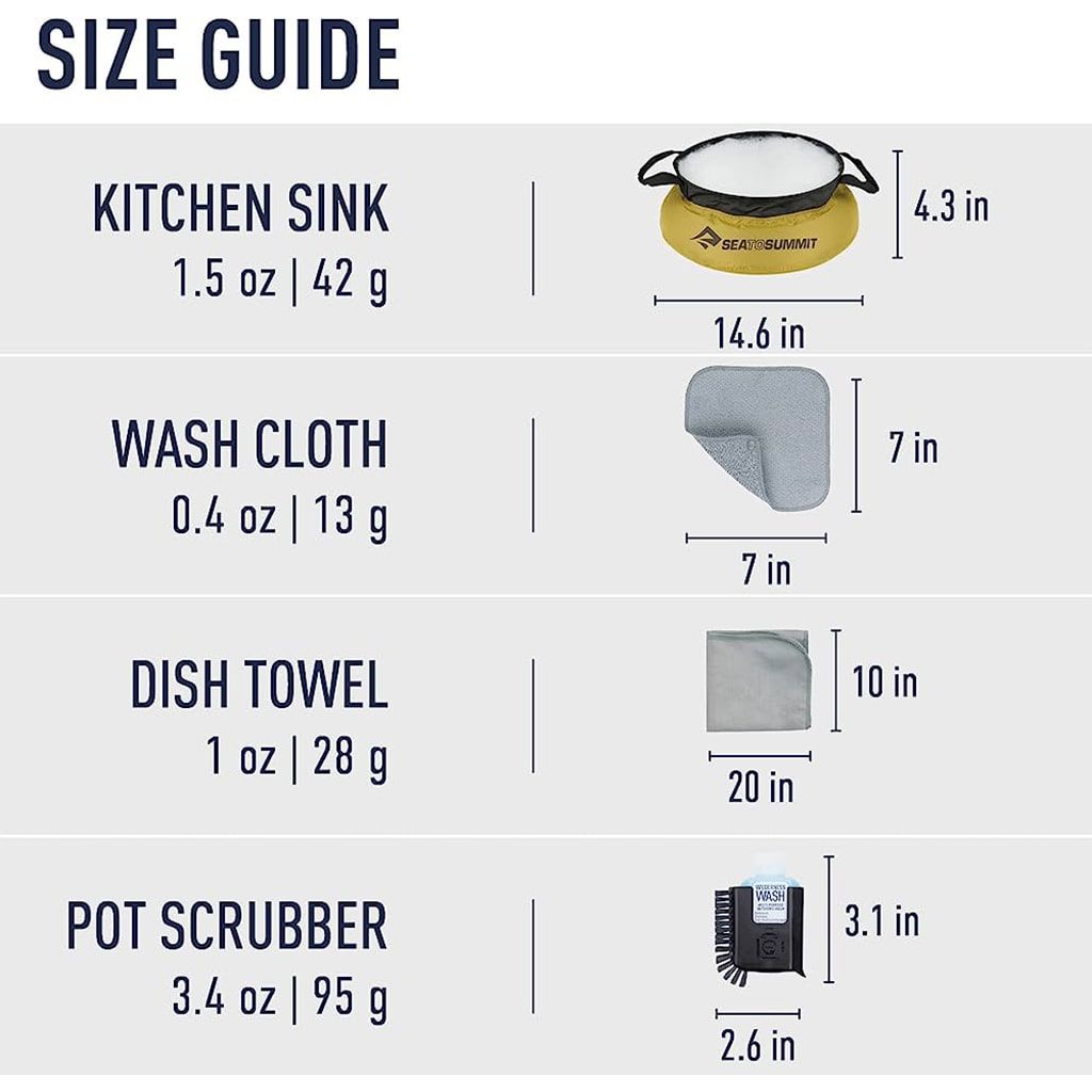 ظرفشویی سی تو سامیت مدل Camp Kitchen Clean-Up Kit مجموعه 6 عددی -  - 4