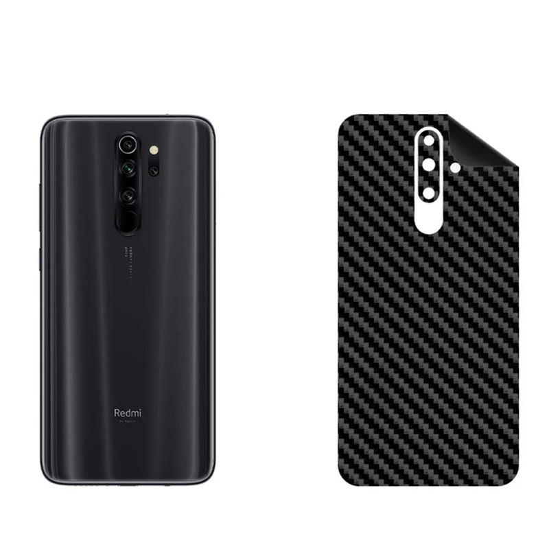 برچسب پوششی بستور مدل BT-Fiber طرح فیبر کربن مناسب برای گوشی موبایل شیائومی Redmi Note 8 Pro