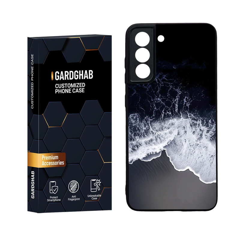 کاور گارد قاب مدل دور ژله ای پشت گلس منظره و طبیعت مناسب برای گوشی موبایل سامسونگ Galaxy S21 FE