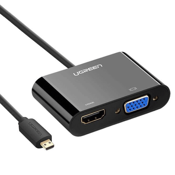 مبدل micro HDMI به VGA/HDMI یوگرین مدل 30355-MM115