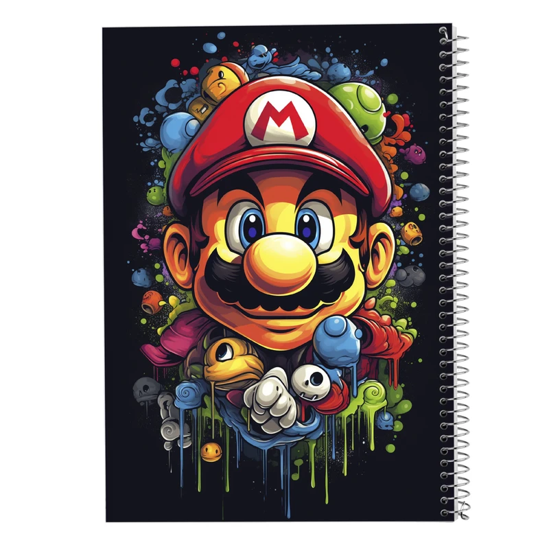 دفتر شطرنجی 50 برگ مدوپد مدل سوپرماریو super mario کد DF2974