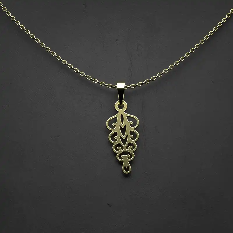 گردنبند طلا 18 عیار زنانه مدوپد مدل اشک کد CA10514