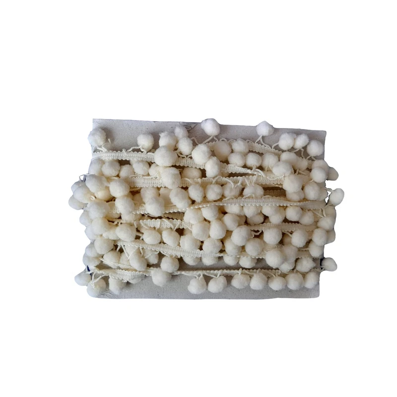 نوار یراق مدل پوم پوم کد kk2 طول 5 متری