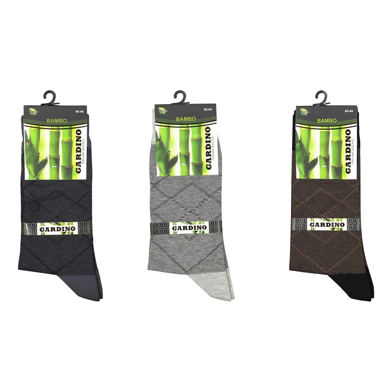 جوراب ساق بلند مردانه گاردینو مدل S-01 بسته 3 عددی