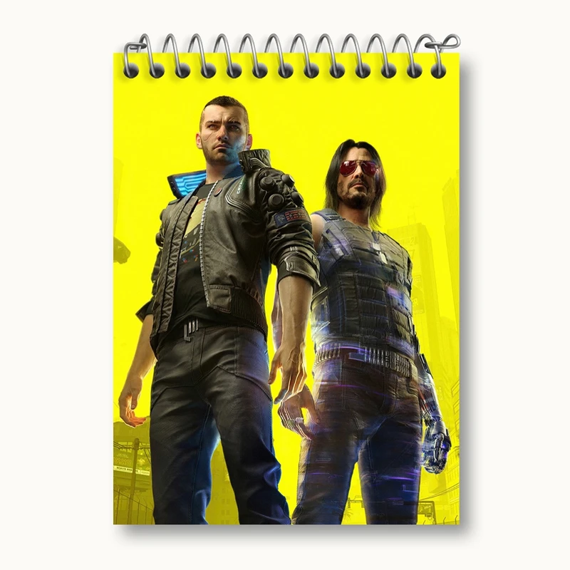 دفتر یادداشت 50 برگ خندالو مدل وی و جانی سایبر پانک کد 30561