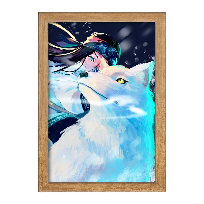 تابلو خندالو مدل اسیرپا انیمه کامویی طلایی Golden Kamuy کد 23717