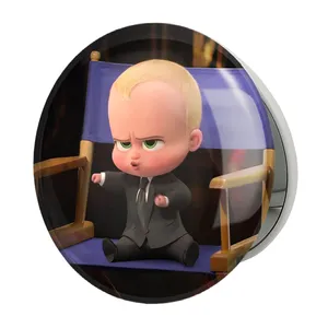 آینه جیبی خندالو طرح بچه رئیس Boss Baby مدل تاشو کد 12527 
