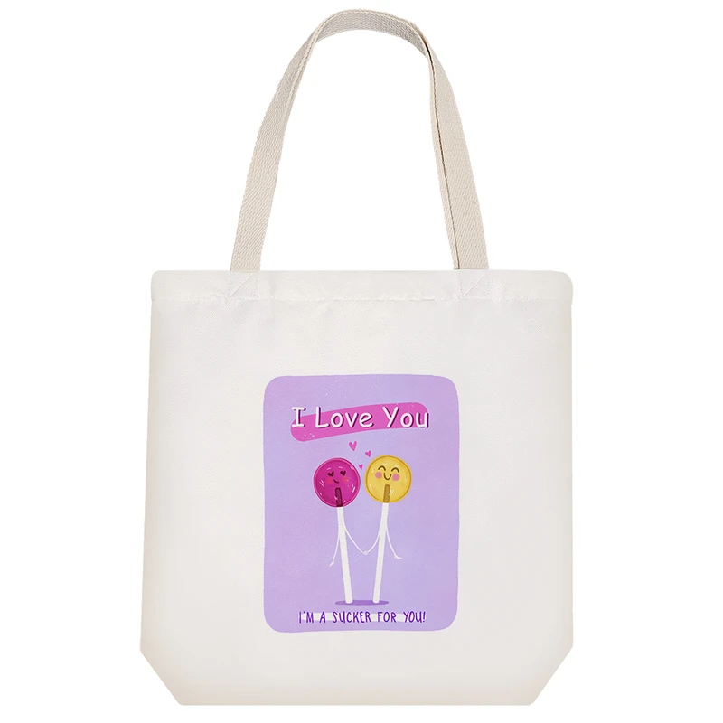 ساک خرید خندالو مدل عاشقانه Lovely کد H1728