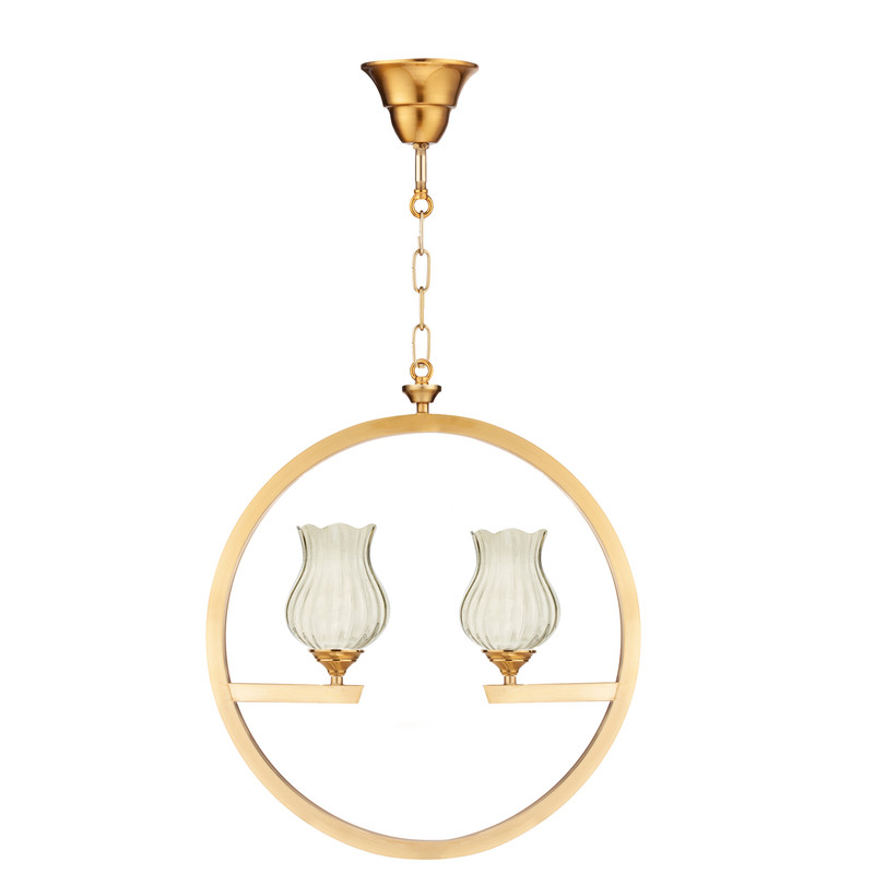 چراغ آویز 2 شعله کارنتیس مدل لیوسا کد KT-03