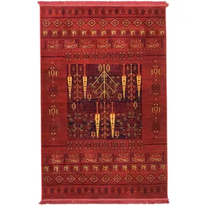 فرش ماشینی 500 شانه لک لک  زمینه لاکی حاشیه لاکی مدل 002