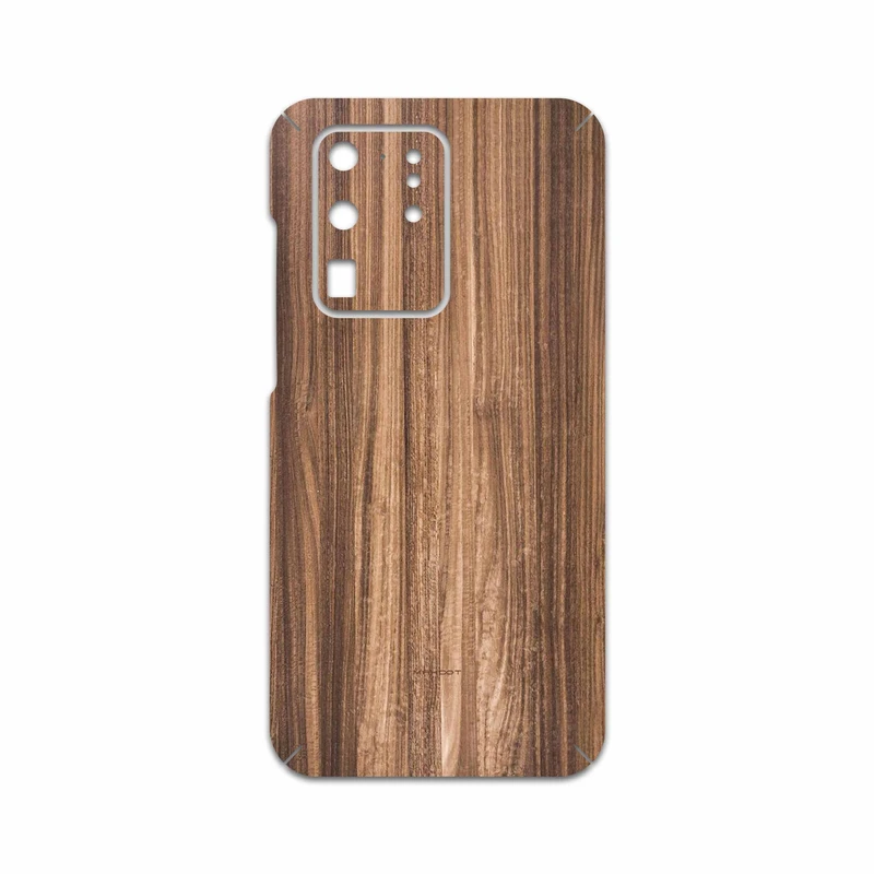 برچسب پوششی ماهوت مدل Light Walnut Wood مناسب برای گوشی موبایل سامسونگ Galaxy S20 Ultra