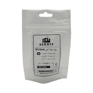 پیچ هامر مدل استوانه کد M3X6mm مجموعه 100 عددی