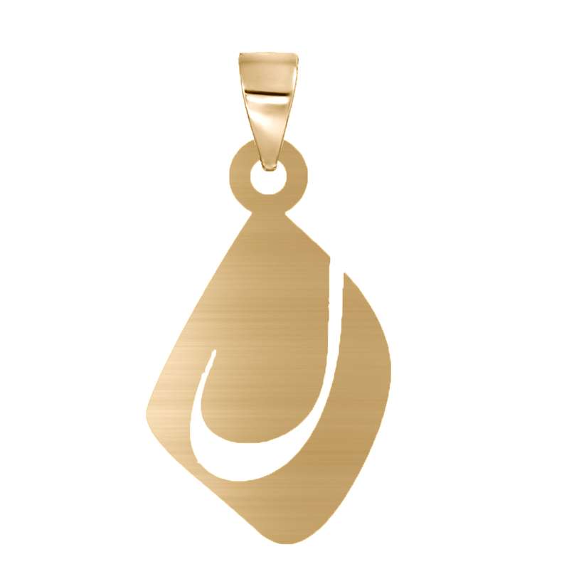 آویز گردنبند نقره مدل ل