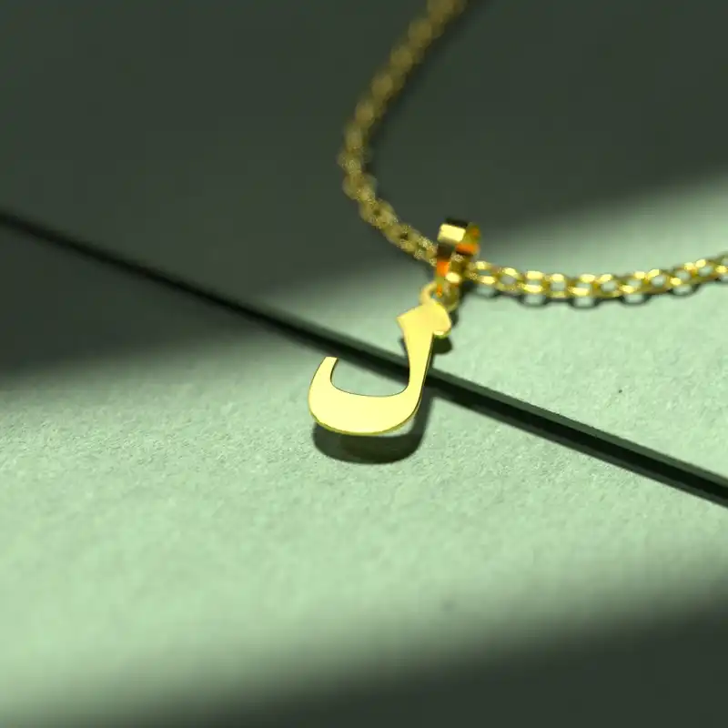 گردنبند طلا 18 عیار زنانه مدوپد مدل حرف ل کد I2-1-1859