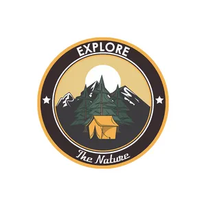 برچسب بدنه خودرو رایسان طرح camping کد st082