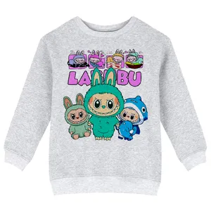 سویشرت دخترانه مدل X47 طرح LABUBU