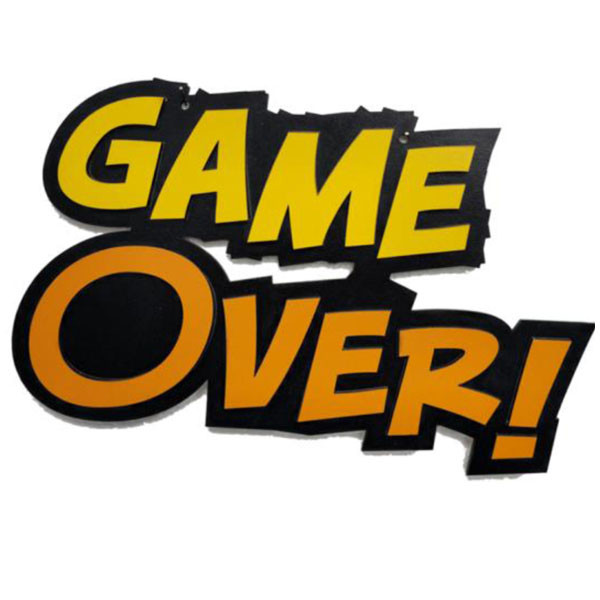 دیوارکوب مدل گیمینگ گیم اور GAME OVER