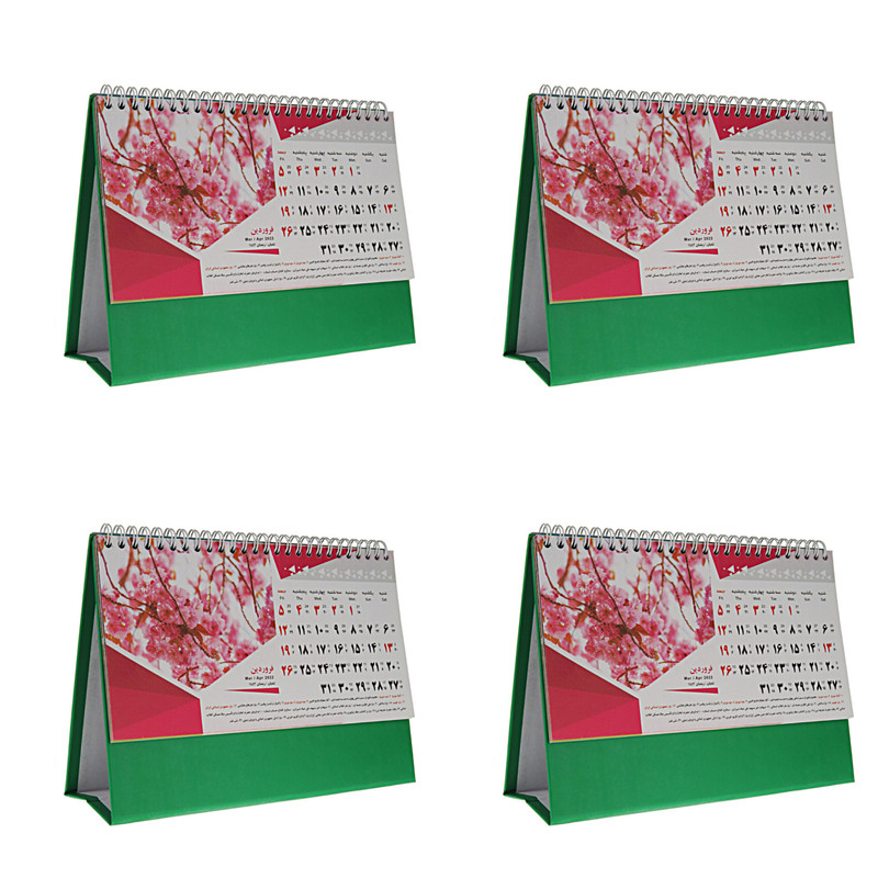 تقویم رومیزی سال 1401 کد TABIAT12-4S مجموعه 4 عددی