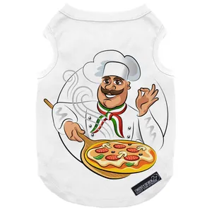 لباس سگ و گربه 27 طرح Pizza Chef کد MH256 سایز XL