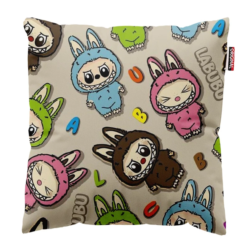 کوسن پاد آفرین طرح لبوبو کد 3041 سایز 30*30 سانتی متر