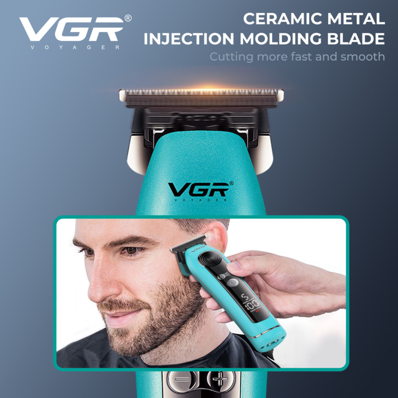 ماشین اصلاح موی سر و صورت شارژی وی جی ار مدل V-299 ماشین اصلاح موی سر و صورت شارژی وی جی ار مدل V-299