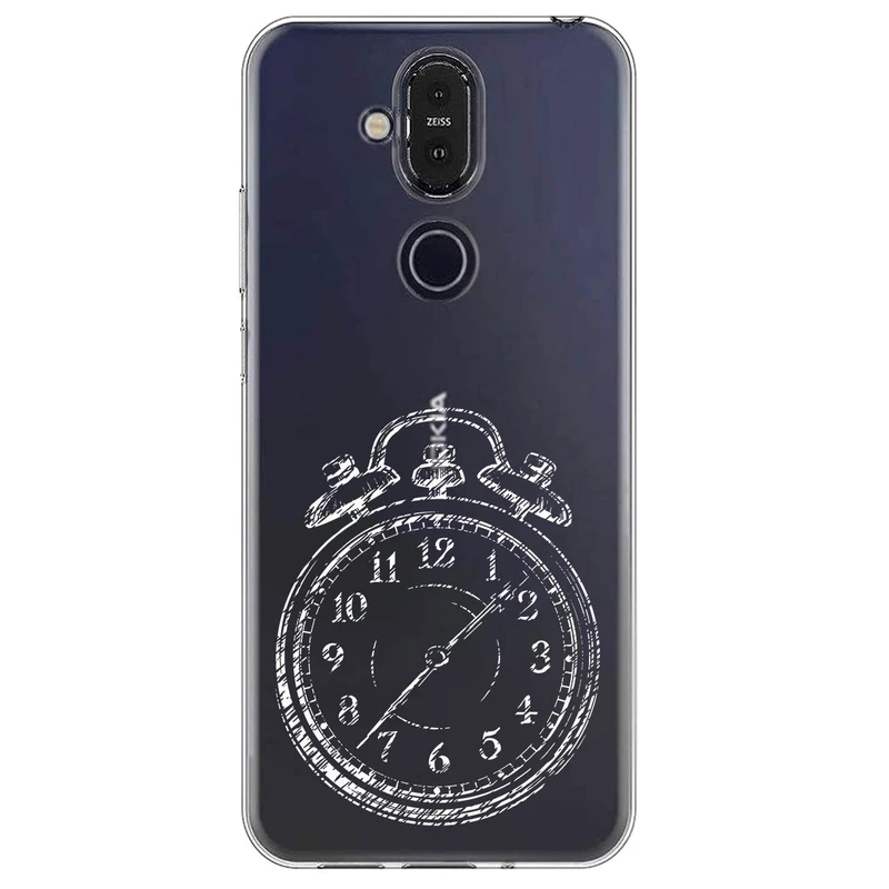 کاور مگافون طرح ساعت مدل C64-W مناسب برای گوشی موبایل نوکیا 8.1 (X7)    