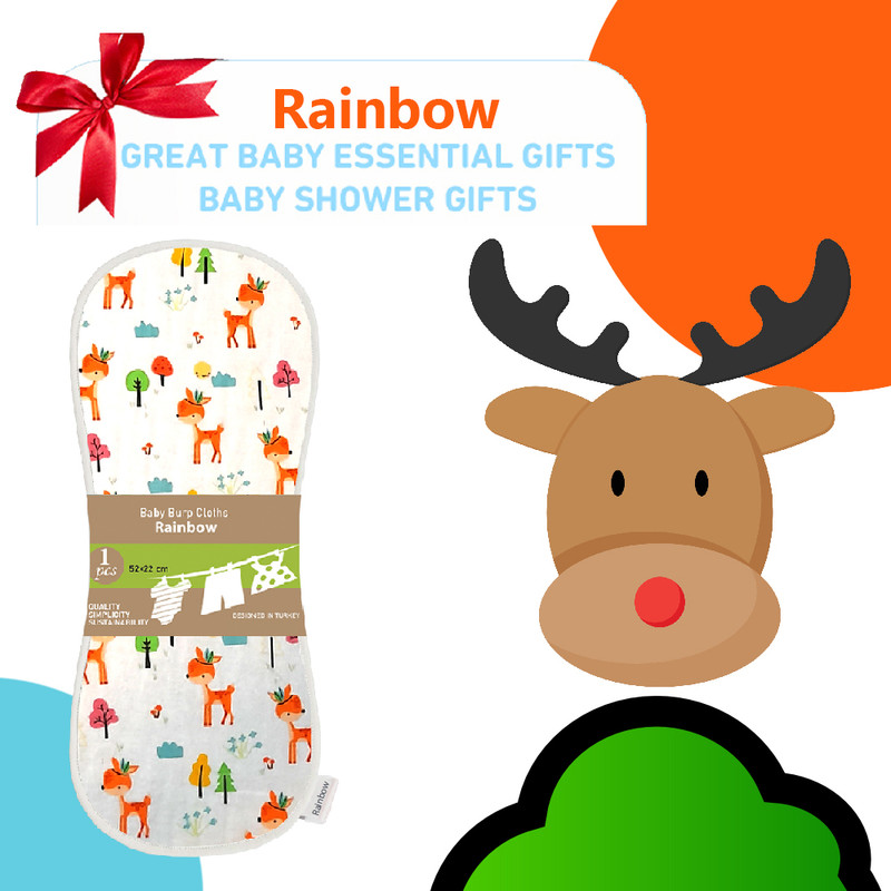 آروغ گیر نوزاد رینبو مدل Deer Baby