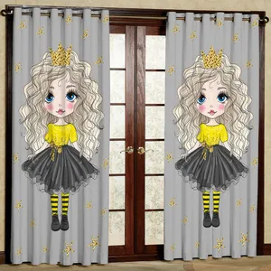 پرده مدل دختر هازان پانچی کد 4753 سایز 140x200 سانتی متر