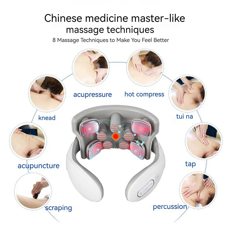 ماساژور گردن مدل Vibration ems heating 2024