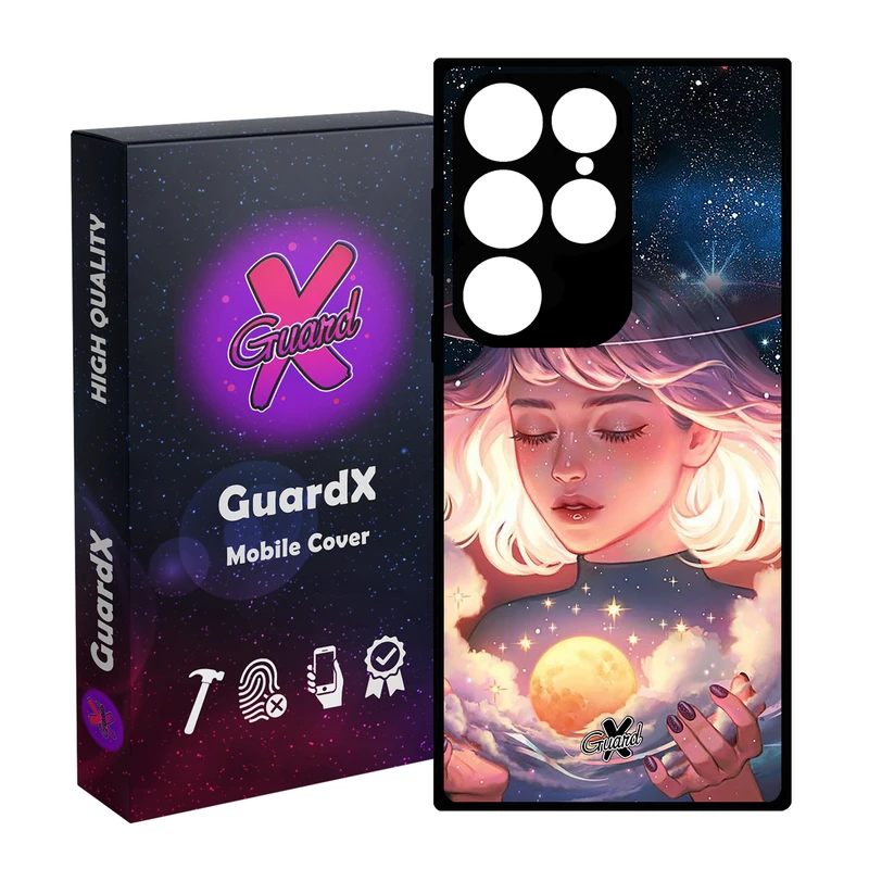 کاور گارد ایکس طرح Girl مدل Glass10059 مناسب برای گوشی موبایل سامسونگ Galaxy S24 Ultra