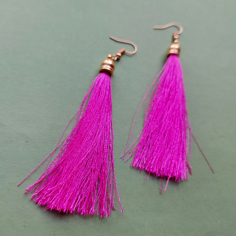 گوشواره زنانه مدل منگوله ای کد EP027 گوشواره زنانه مدل منگوله ای کد EP027