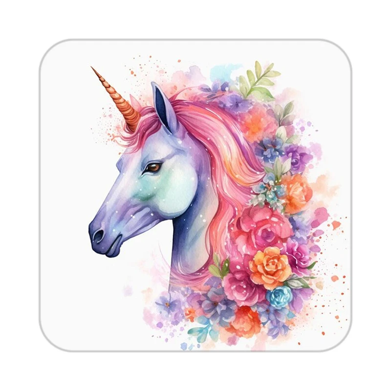 زیر لیوانی کاکتی طرح اسب تک شاخ و یونیکورن مدل mp32966