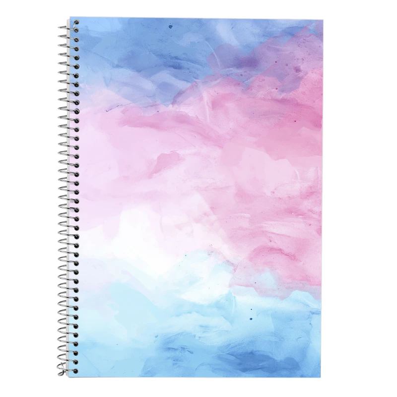 دفتر زبان 50 برگ مدوپد مدل دو خط طرح پاستیلی کد DF13567