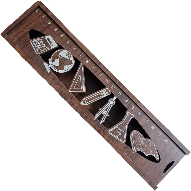 جامدادی مدل چوبی طرح ریاضیدان کوچک کد 1457