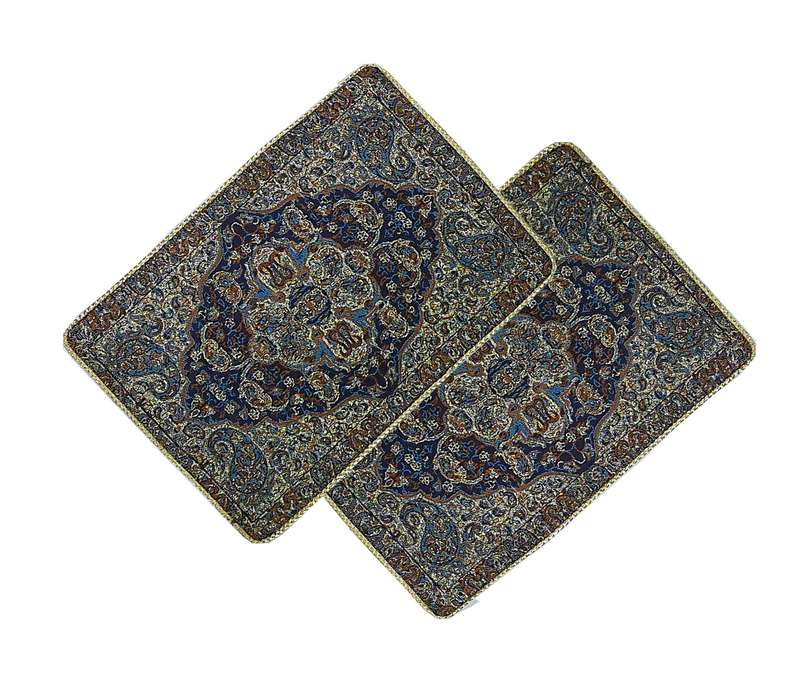 ست 2 تکه رومیزی ترمه مدل شاه عباسی کد SR30-23