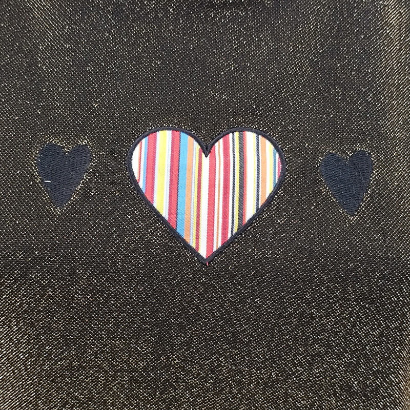 بلوز آستین کوتاه زنانه مدل قلب شاینی لمه